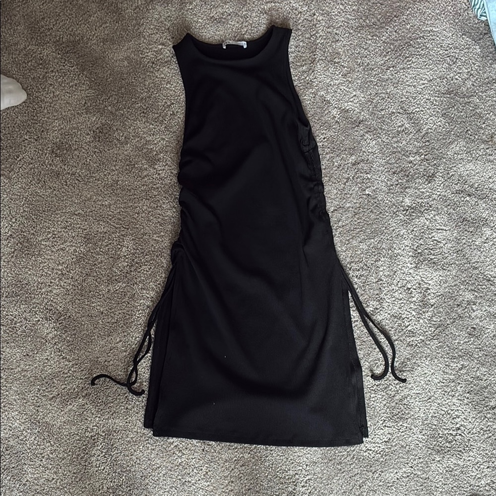 Zara Black Halter Sheath Dress for Night Out
